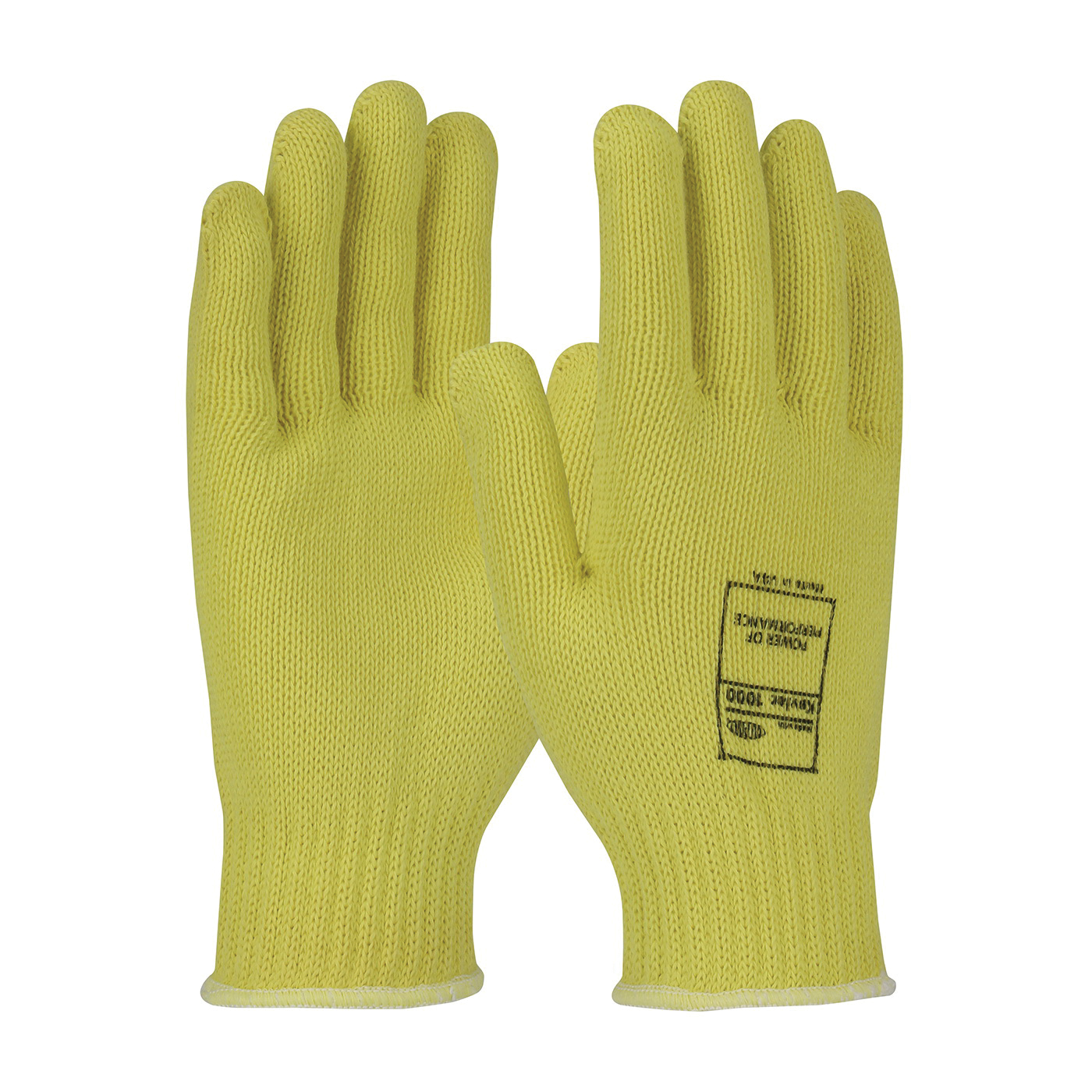 PIP® Kut-Gard® 07-K350 Heavyweight Unisex Cut Resistant Gloves, Uncoated Coating, DuPont™ Kevlar® Fiber, Elastic Knit Wrist Cuff, Resists: Cut, Flame and Heat, ANSI Cut-Resistance Level: A3