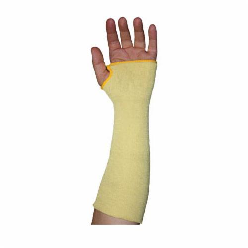 PIP® Kut Gard® 10-KS14TOCL 10-KSTOCL Cut-Resistant Sleeves With Thumb Hole, 14 in L x 2 ply THK, Kevlar®/Cotton Liner, Yellow
