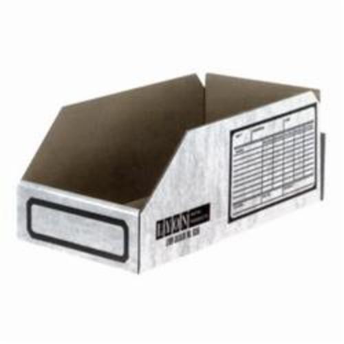 LYON® 8354 Corrugated Thrifti-Bin Shelf Box, For Use With 8000 Series 12 in D Shelving Systems, Fiberboard, White