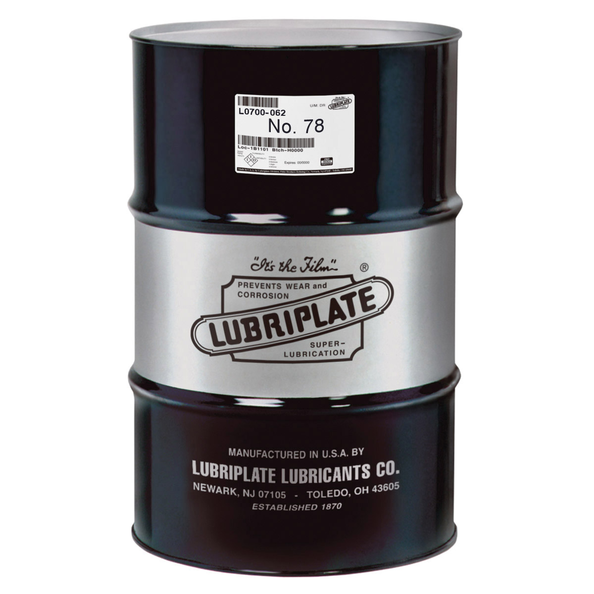 Lubriplate® L0700-062 NO 78 Machine Oil, 55 gal Drum, Mineral Oil Odor/Scent, Liquid Form, Amber