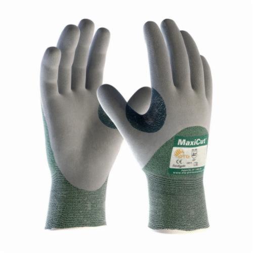 PIP® MaxiCut® 18-575 Breathable Cut Resistant Gloves, MicroFoam/Nitrile Coating, Glassycra®/Nylon/Polyester, Continuous Knit Wrist Cuff, Resists: Abrasion, Chemical, Cut, Puncture and Tear, ANSI Cut-Resistance Level: A2