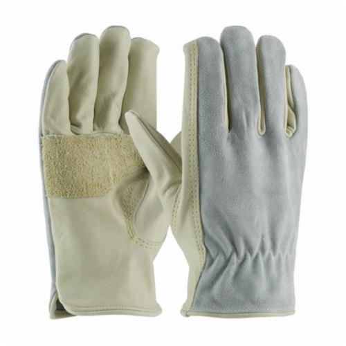 PIP® Maximum Safety® 122-169 Ergonomic Anti-Vibration Gloves, Split Cowhide Leather, Slip-On/Open Cuff