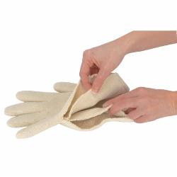 Memphis 9450K Red Brick® 2-Ply Heavyweight Reversible Heat Resistant Gloves, L, ANSI Heat Level: 5, Terrycloth, Natural, Unlined Lining, String Knit Wrist/Loop-In Cuff, Nitrile Coating, 10.82 in L, 608 deg F Max
