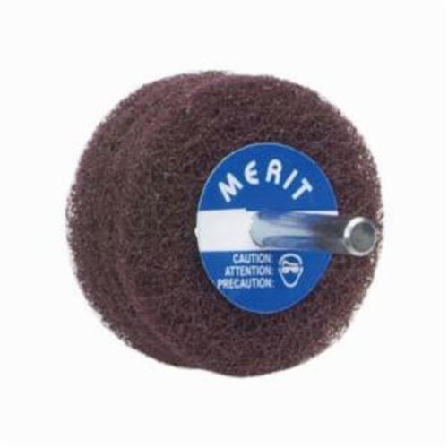 Norton® Merit® Bear-Tex® 08834131551 Non-Woven Disc Wheel, 2 in Dia, 1/4 in Center Hole, 1/2 in W Face, Medium Grade, Aluminum Oxide Abrasive