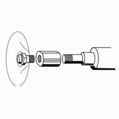 Norton® Merit® 08834161176 MNA-1 TP/Type I Pad Adapter, 1/4-20 ID x 3/4 to 2 in OD