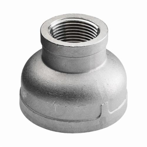 Merit Brass K412-3224 Banded Reducing Coupling, 2 x 1-1/2 in Nominal, FNPT End Style, 150 lb, 304/304L Stainless Steel, Import