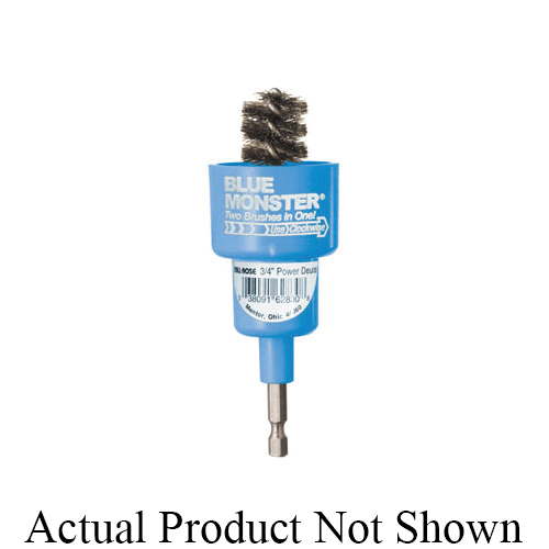Cleanfit Blue Monster® Power-Deuce® 62831 6200 Power Tube Brushing Tool, 7/8 in OD Dia
