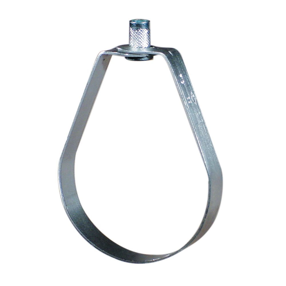 Anvil® 0500301692 FIG 69 Adjustable Swivel Ring, 1/2 to 1 in Pipe, 300 lb Load, 3/8 in Rod, Carbon Steel, Pre-Galvanized Zinc, Domestic