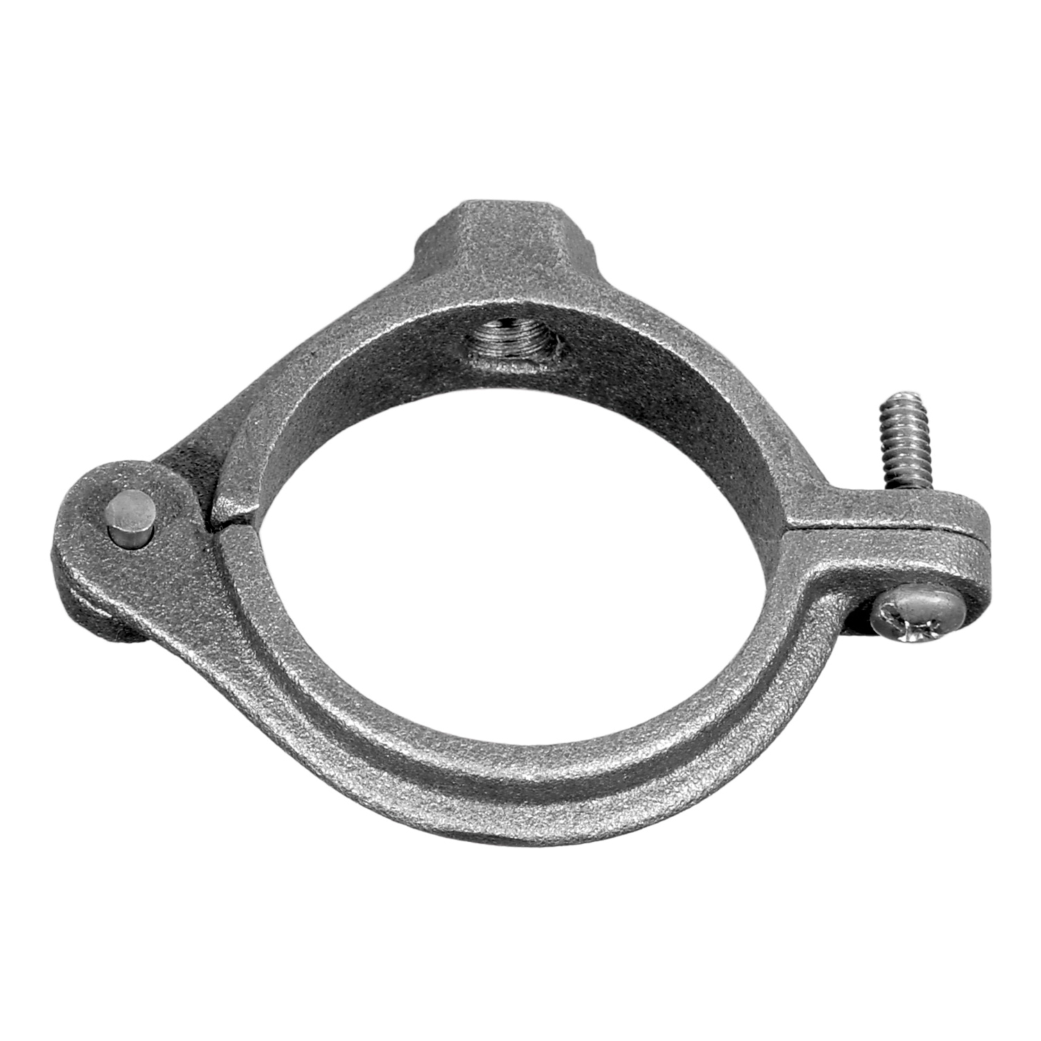 Anvil® 0560018863 FIG 138R Extension Split Pipe Clamp, 2 in Pipe/Tube, 3/8 in Rod, 180 lb Load, Malleable Iron, Black Oxide, Import