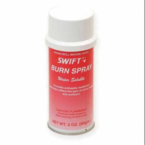 Honeywell North® 201005 Swift® Burn Spray, Can Packing, Formula: Benzethonium Chloride/Benzocaine and Menthol