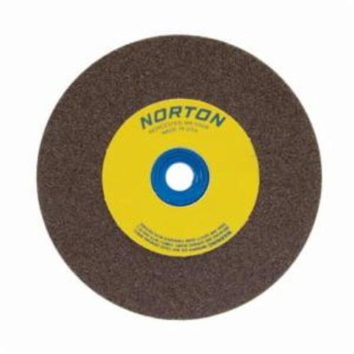 Norton® Gemini® 07660788205 57A Alundum® Straight Bench and Pedestal Grinding Wheel, 5 in Dia x 3/4 in THK, 1 in Center Hole, 100/120 Grit, Aluminum Oxide Abrasive