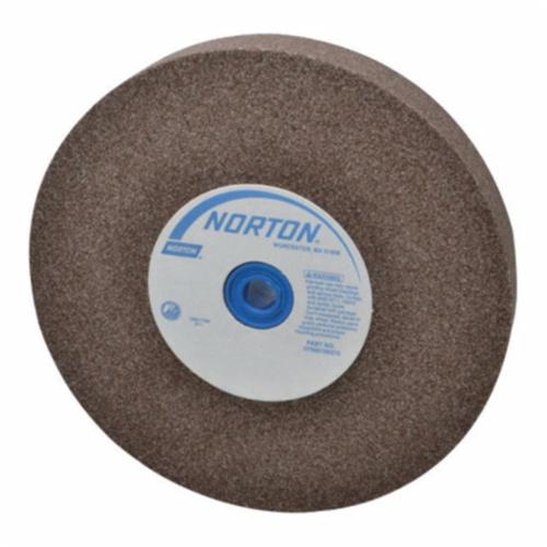 Norton® Gemini® 07660788250 57A Alundum® Straight Bench and Pedestal Grinding Wheel, 6 in Dia x 1 in THK, 1 in Center Hole, 100/120 Grit, Aluminum Oxide Abrasive