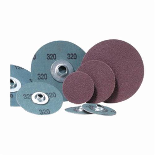Merit® PowerLock® fx 08834168438 Flexible Coated Abrasive Quick-Change Disc, 2 in Dia, 60 Grit, Coarse Grade, Aluminum Oxide Abrasive, Type TS (Type II) Attachment