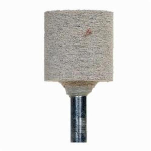 Norton® 61463622646 Cotton Fiber Mounted Point, W220 Cylindrical Point, 1 in Dia x 1 in L Head, 1/4 in Dia Shank