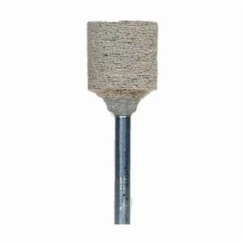 Norton® 61463622649 Cotton Fiber Mounted Point, W185 Cylindrical Point, 1/2 in Dia x 1/2 in L Head, 1/8 in Dia Shank