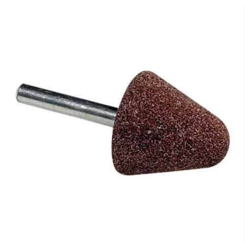 Norton® Gemini® 61463624380 38A Mounted Point, A4 Tree Point, 1-1/4 in Dia x 1-1/4 in L Head, 1/4 in Dia Shank