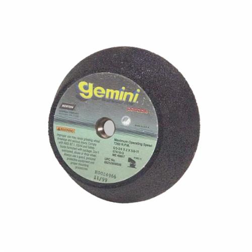 Norton® Gemini® 66243510512 57A Type 11 Portable Snagging Wheel, 4 in Dia Max, 2 in THK, Flaring Cup Shape