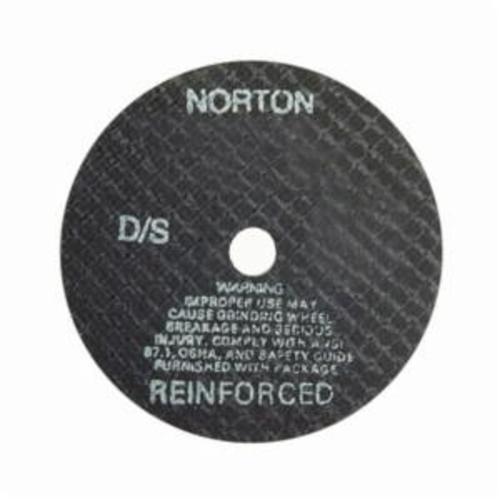 Norton®NorZon Plus® 66243522502 57A Small Diameter Cut-Off Wheel, 4 in Dia x 1/16 in THK, 1/2 in Center Hole, 36 Grit, Aluminum Oxide Abrasive