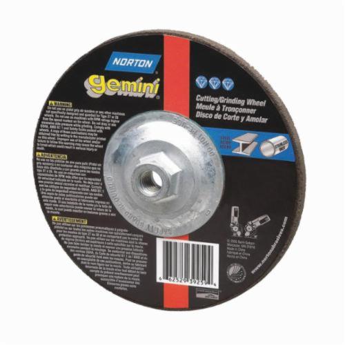 Norton® Gemini® RightCut™ 66252841919 RightCut™ Contaminant-Free Cut-Off Wheel, 7 in Dia x 0.045 in THK, 24 Grit, Aluminum Oxide Abrasive