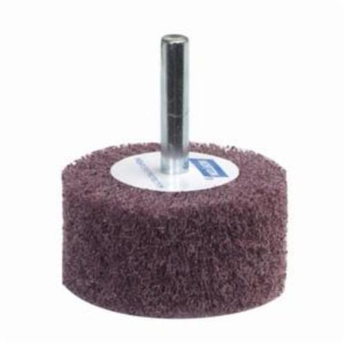 Norton® Bear-Tex® 66261051719 Spindle Mounted Non-Woven Flap Wheel, 3 in Dia Wheel, 1 in W Face, 1/4 in Dia Shank, 240 Grit, Very Fine Grade, Aluminum Oxide Abrasive