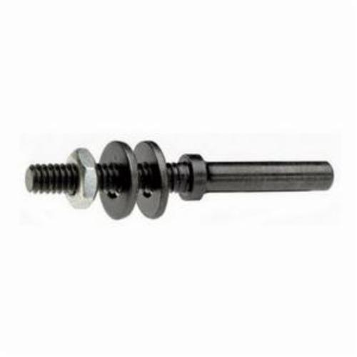 Norton® 66261059422 Sanding Mandrel Assembly, 1/4 to 5/16 in, 2 in Dia Wheel, 1 in W Wheel, 2-1/2 in OAL, For Use With Unified Wheel, Disc, Bench Grinder, Pedestal Grinder
