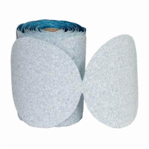 Norton® Dry Ice®No-Fil® 66261155378 A975 PSA Coated Abrasive Disc Roll, 5 in Dia Disc, P320 Grit, Extra Fine Grade, Ceramic Alumina Abrasive, Paper Backing