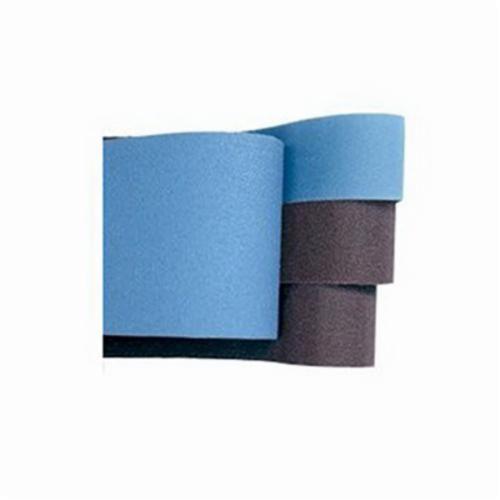 Norton® BlueFire® 78072727231 R821P Narrow Coated Abrasive Belt, 2-1/2 in W x 60 in L, 80 Grit, Coarse Grade, Zirconia Alumina Abrasive, Cotton Backing