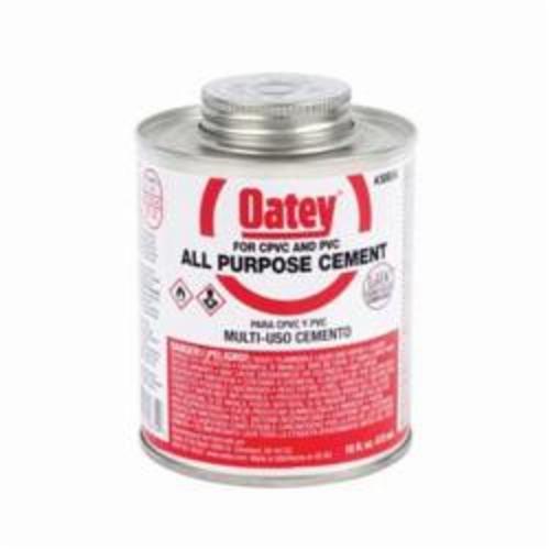 Oatey® 30834 All Purpose Medium Body Solvent Cement, 16 oz Container, Milky Clear
