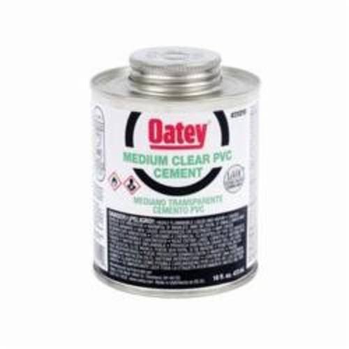 Oatey® 31019 Low VOC Medium Body PVC Cement, 16 oz Container, Clear, For Use With PVC Pipe