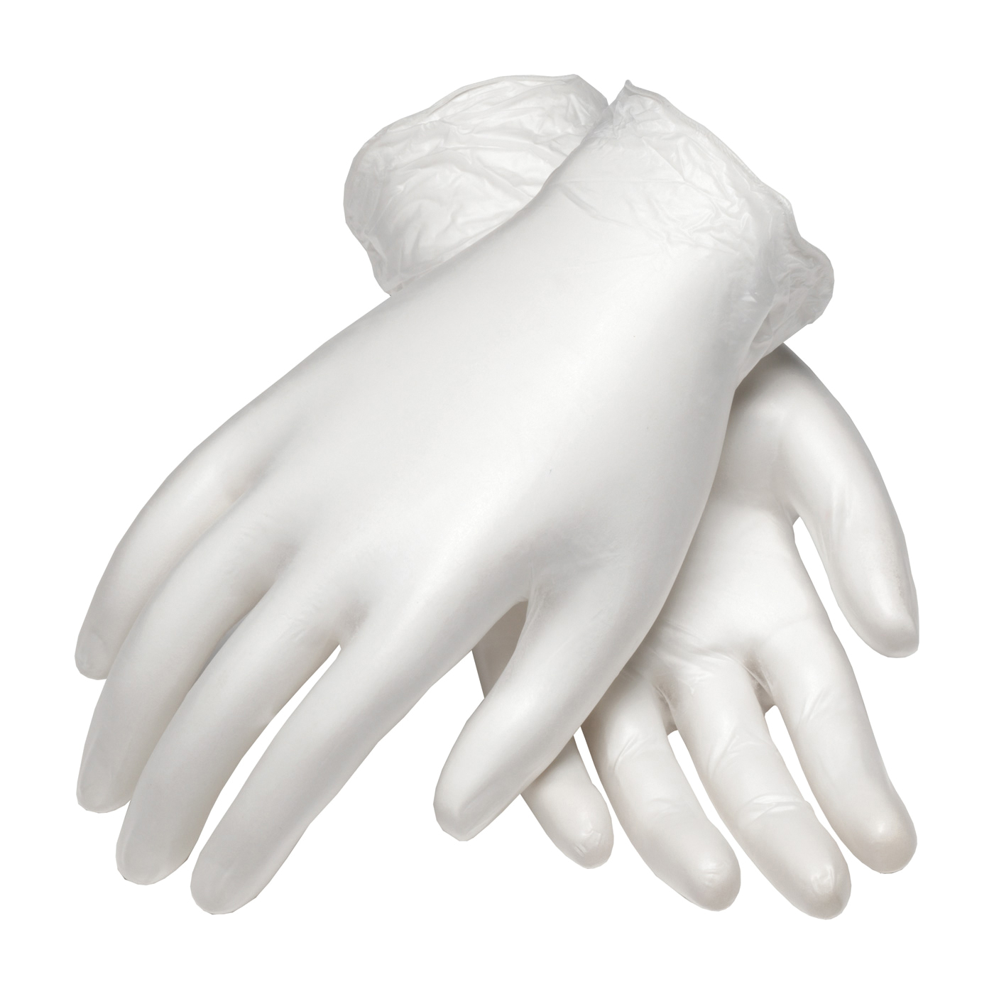 PIP® CleanTeam® 100-2824/XL Class 10 Single Use Clean Room Gloves, XL, Vinyl, Clear, 9.4 in L, Non-Powdered, Textured Finger Grip, 5 mil THK, Ambidextrous Hand