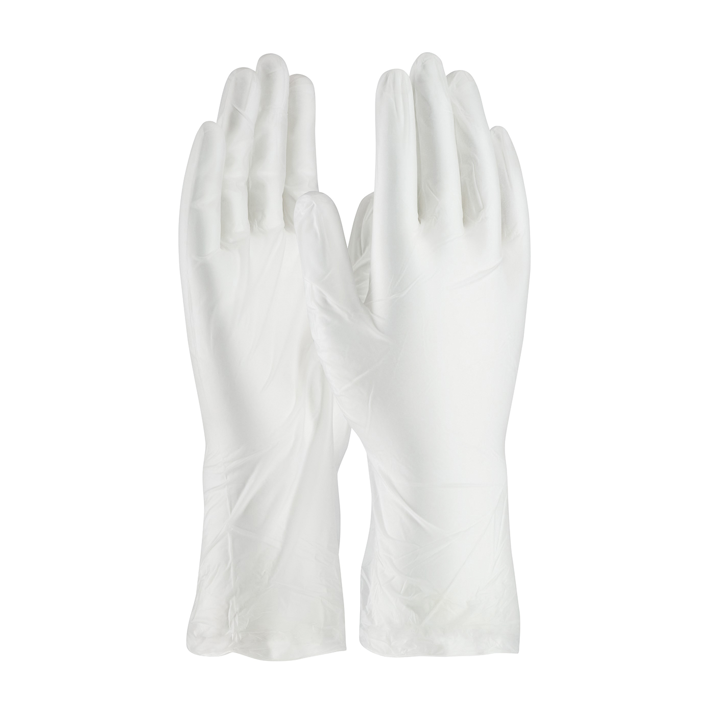 PIP® CleanTeam® 100-2830/M Class 10 Single Use Clean Room Gloves, M, Vinyl, Clear, 11.8 in L, Non-Powdered, Textured Finger Grip, 5 mil THK, Ambidextrous Hand