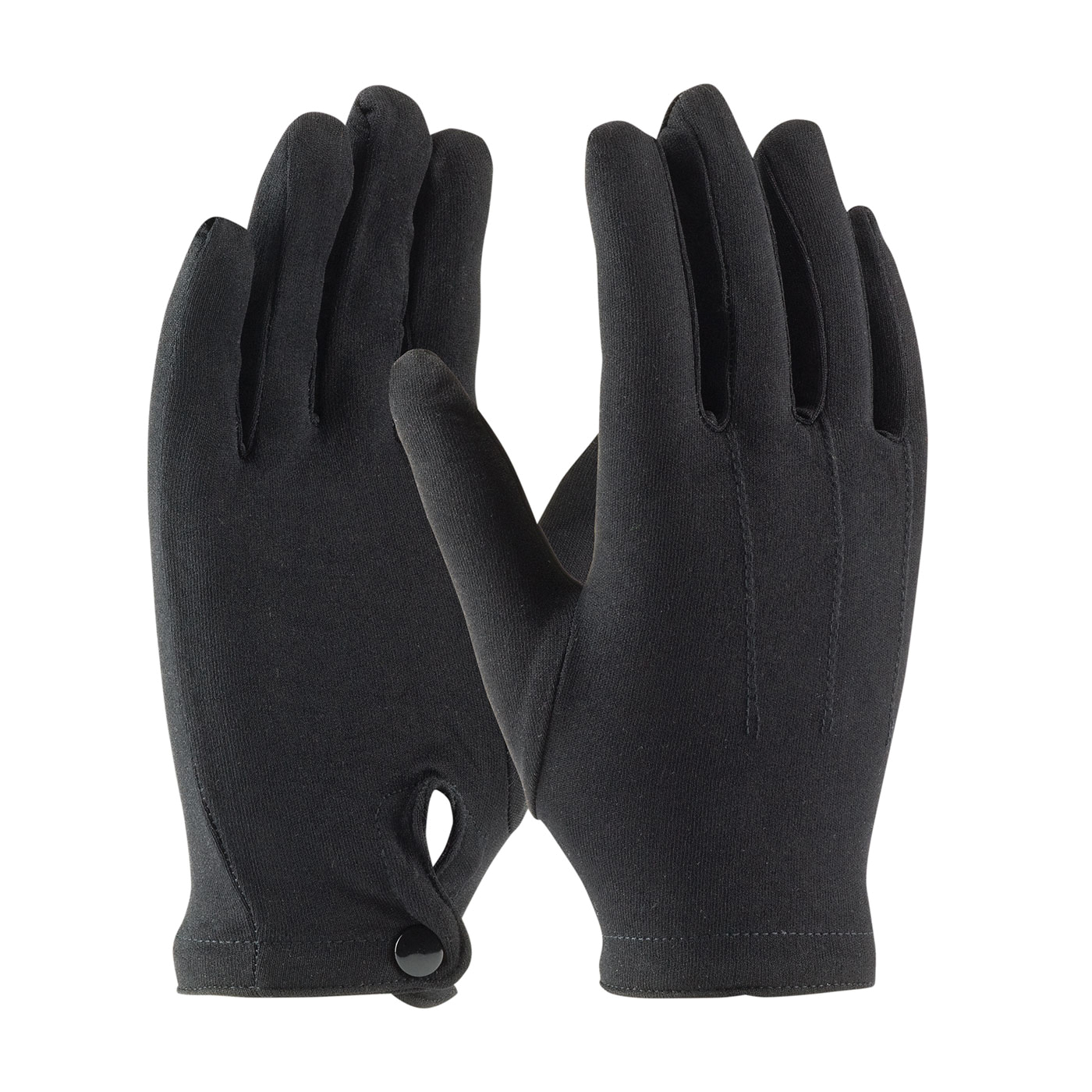 PIP® Cabaret™ 130-650BM Cabaret™ Men's Dress Gloves With Raised Stitching on Back, Nylon, Black, Unlined Lining, 24.7 in L, Resists: Abrasion and Cut