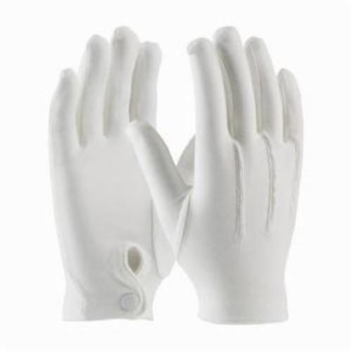 PIP® 130-150WM Cabaret™ Dress Gloves With Raised Stitching on Back, Cotton, White, Unlined Lining