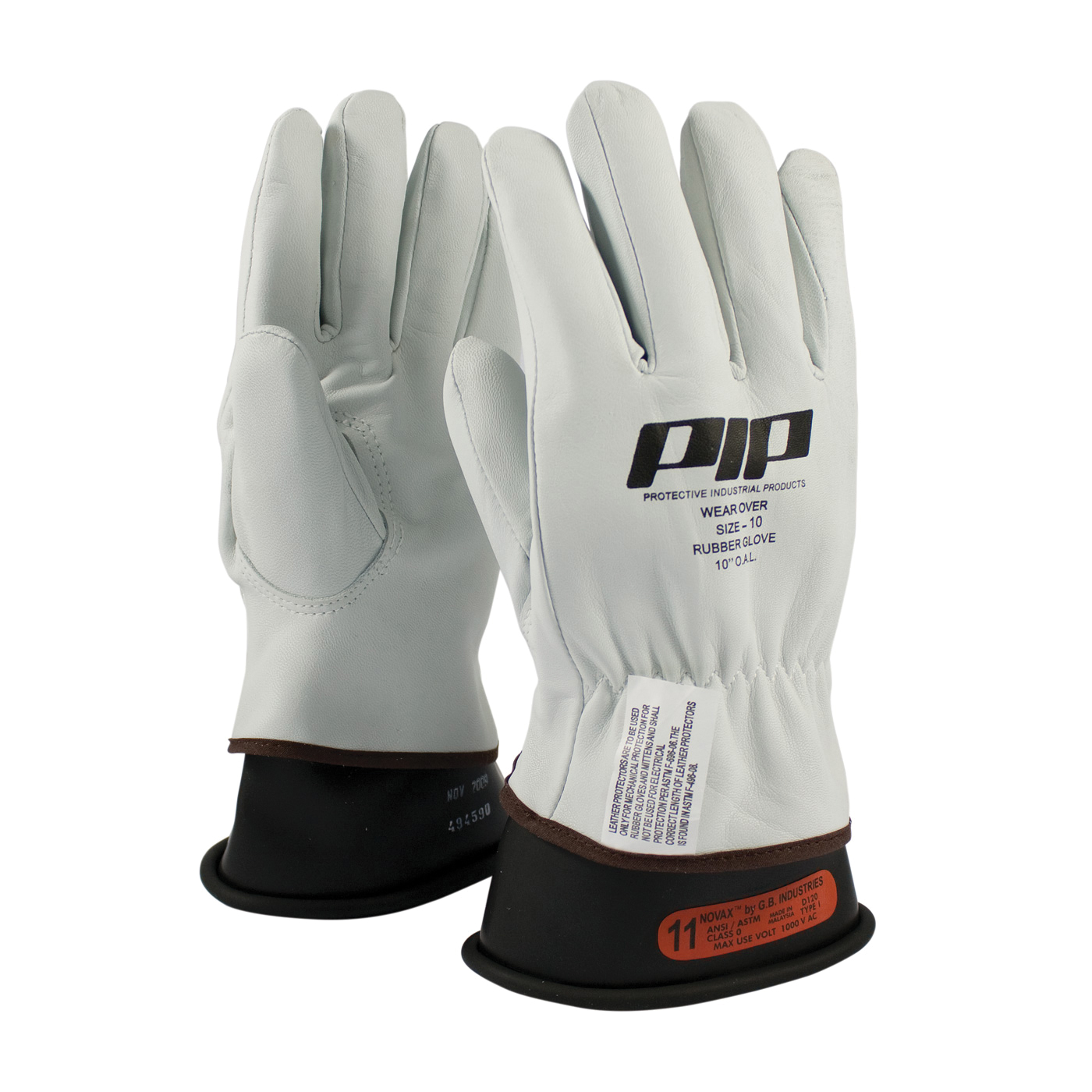 PIP® 148-1000/10 General Purpose Gloves, Drivers, SZ 10, Top Grain Goatskin Leather Palm, Top Grain Goatskin Leather, Natural, Slip-On Cuff, Uncoated Coating, Resists: Abrasion, Unlined Lining, Full Finger/Keystone Thumb