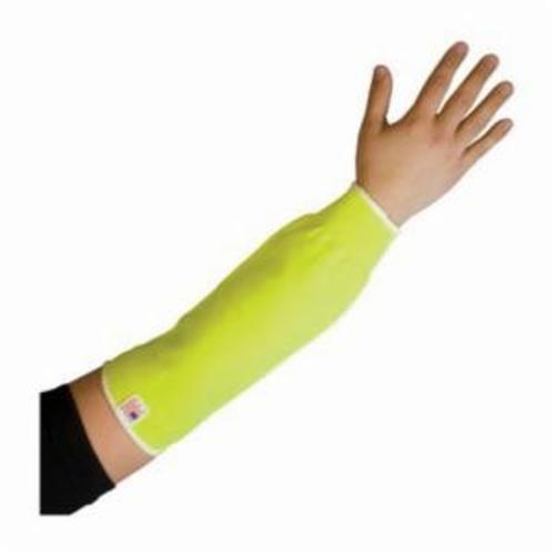 PIP® Kut Gard® 15-218NYL 15-2NYL Pritex™ Standard Width Cut-Resistant Sleeves, 6-1/2 in, 18 in L x 1 ply THK, 13 ga Textured Filament Polyester/Antimicrobial Fiber Liner, Neon Yellow