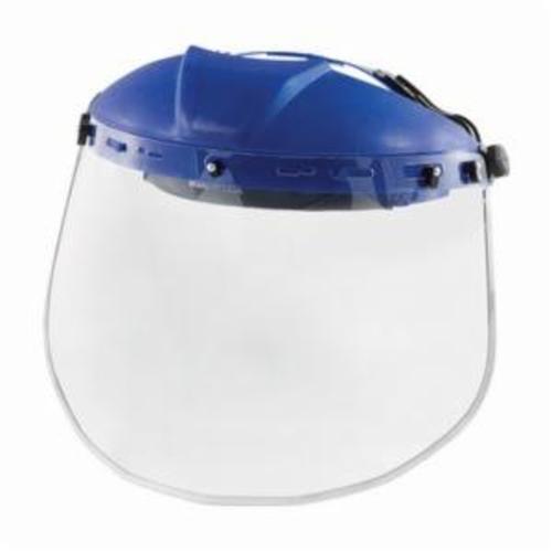 PIP® 251-01-7204 Universal Fit Safety Visor, Clear, Aluminum/Polycarbonate, 9 in H x 15-1/2 in W x 0.04 in THK Visor, Specifications Met: ANSI Z87.1+