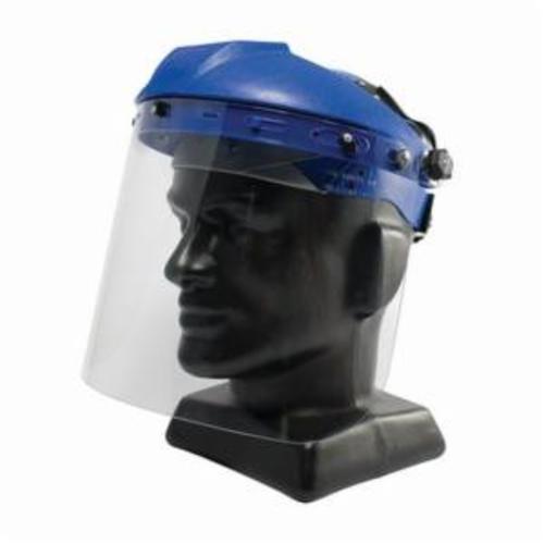 PIP® 251-01-7206 Universal Fit Safety Visor, Clear, Polycarbonate, 9 in H x 15-1/2 in W x 0.06 in THK Visor, Specifications Met: ANSI Z87.1+