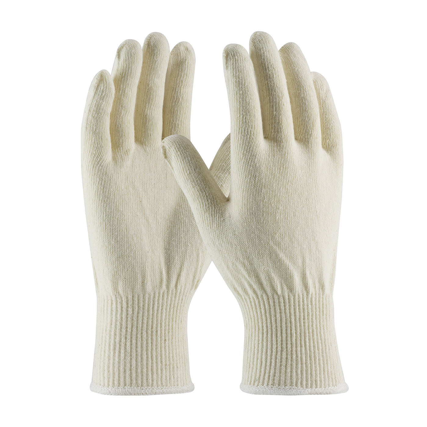 PIP® 35-C2113/S Lightweight Gloves, Seamless Style, S, Cotton/Polyester Palm, 13 ga Cotton/Polyester, Natural, Continuous Knit Wrist Cuff, Uncoated Coating, Cotton/Polyester Lining