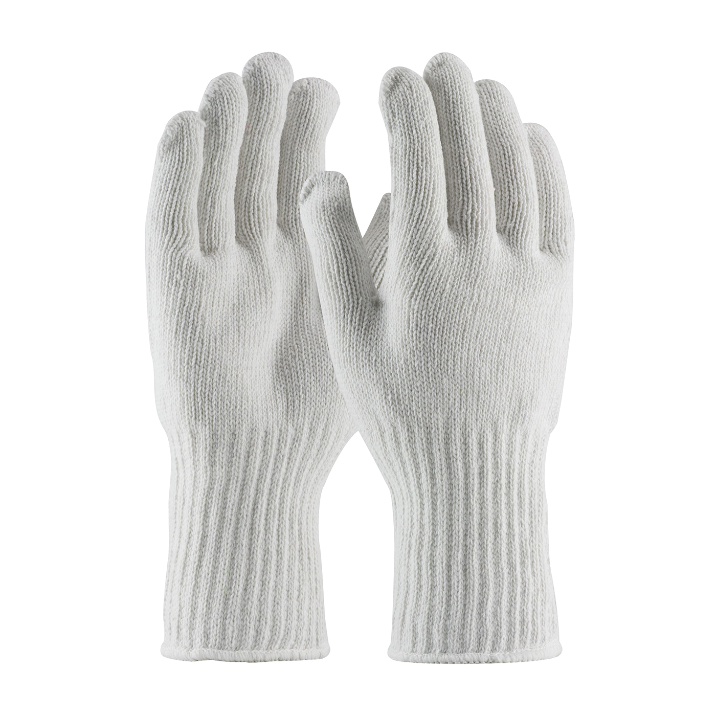 PIP® 35-CB604/L 35-CB604 Extra Heavyweight General Purpose Gloves, Full Finger/Seamless Knit Style, L, Cotton/Polyester Palm, 65% Cotton/35% Polyester, White, Continuous Knit Wrist Cuff, Uncoated Coating, Cotton/Polyester Lining