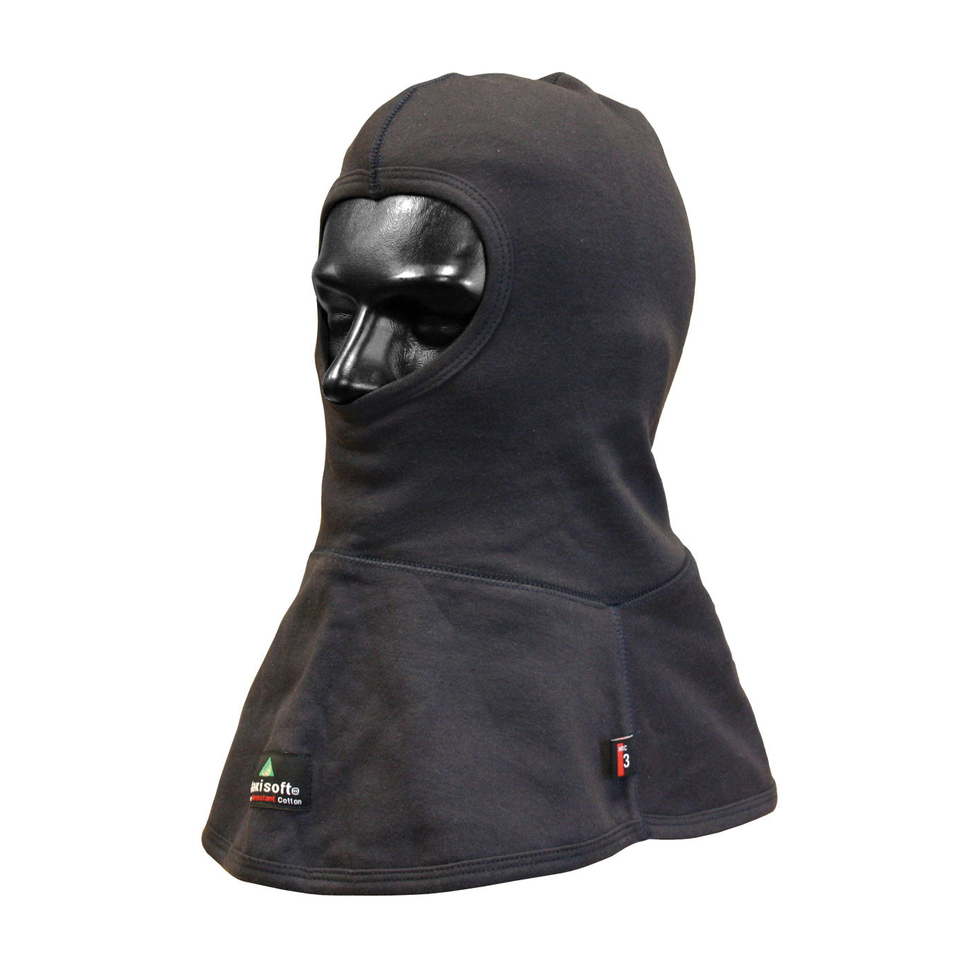 PIP® 385-HDFR-13-(NV) Double Layer Arc and Flame Resistant Balaclava, Universal, Navy Blue, 10-1/2 in L, 86% Cotton/14% Nylon, 13 oz Fabric, Full Face Closure