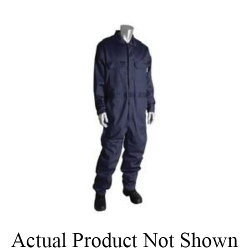 PIP® 385-FRSC-KH/3X Flame Resistant Coverall, 3XL, Khaki, 90% Cotton/10% Nylon, 56 to 58 in Chest, 32 in L Inseam
