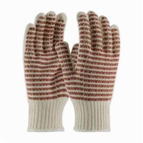 PIP® EverGrip™ 38-720 Heavyweight General Purpose Gloves, Coated, Nitrile Palm, Cotton, Natural/Rust, Continuous Knit Wrist Cuff, Nitrile Coating, Resists: Abrasion and Melt, Unlined Lining, Seamless Knit