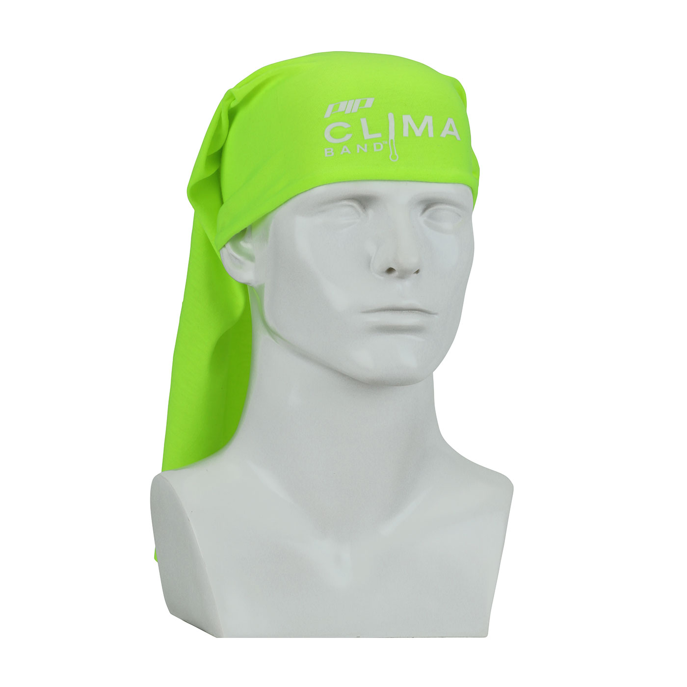 PIP® Clima-Band™ 393-200-YEL Absorptive Multi-Functional Head and Neck Cover, Universal, Hi-Viz Yellow, Nylon/Polyester, Pull Over Closure