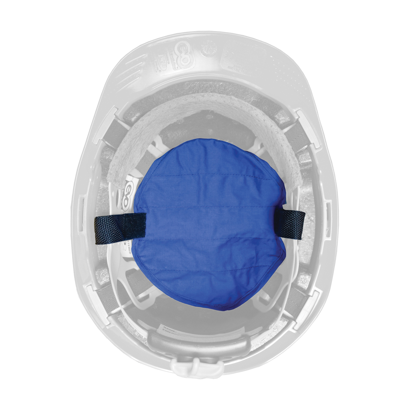 PIP® EZ-Cool® 396-400-BLU Hard Hat Cooling Pad, Evaporation Cooling, For Use With EZ-Cool® Hard Hat, Hook and Loop Attachment