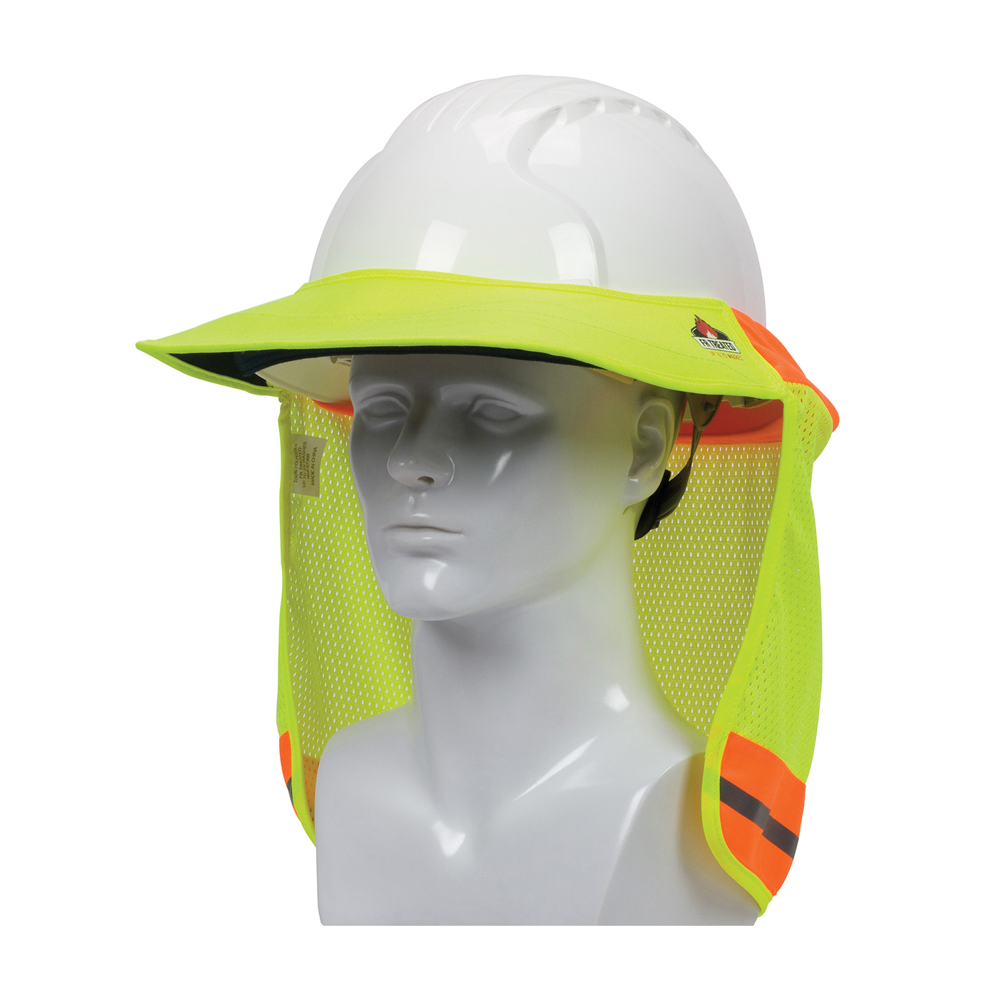 PIP® 396-801FR-YEL EZ-Cool® Hard Hat Visor and Neck Shade, For Use With Cap Style and Full Brim Hard Hats