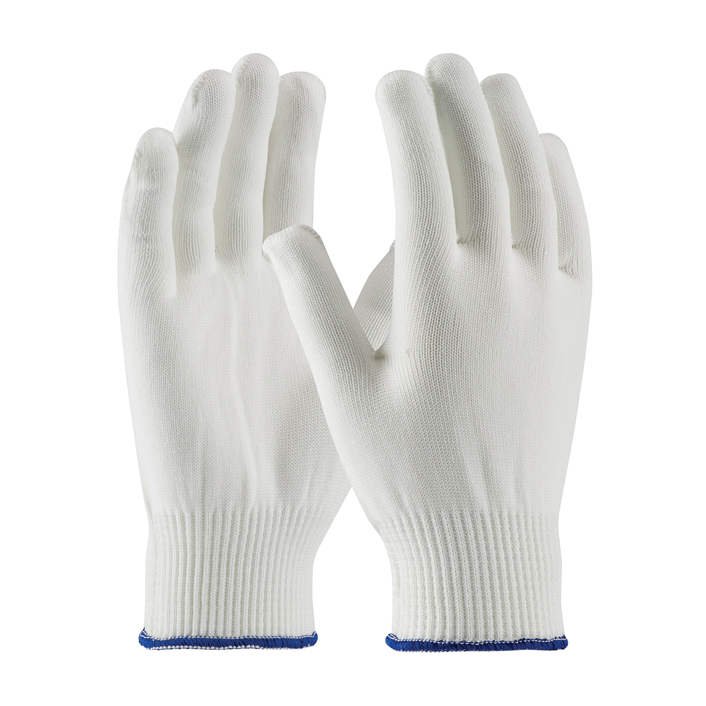 PIP® CleanTeam® 40-230M Lightweight General Purpose Gloves, Clean Environment, M, Polyester Palm, 13 ga Polyester, White, Knit Wrist Cuff, Uncoated Coating, Resists: Abrasion and Cut, Polyester Lining, Seamless Knit