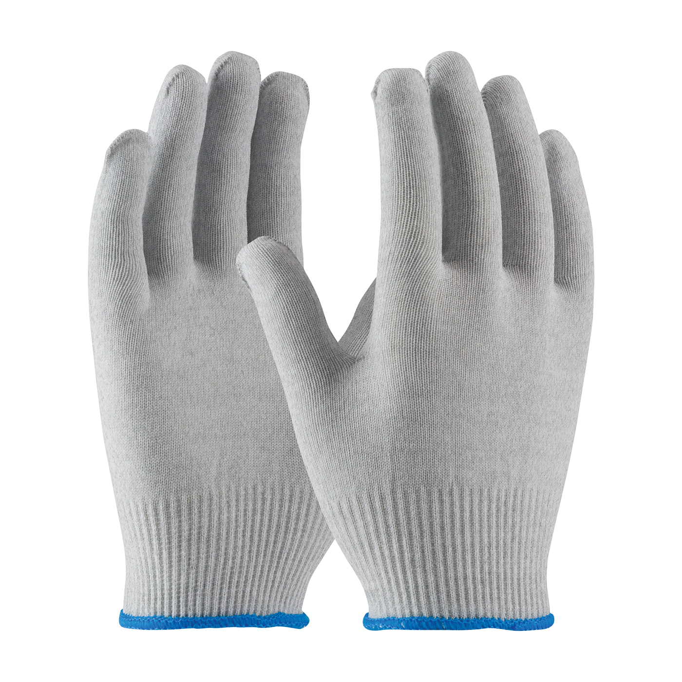 PIP® CleanTeam® 40-6410/XXL Electrostatic Dissipative Antistatic Gloves, Full Finger/Seamless Style, Carbon Fiber/Nylon/Synthetic, Gray/White, Continuous Knit Wrist Cuff, Uncoated Coating, 9.3 in L, Resists: Electrical Surface, ASTM D-257:2007, Paired Hand