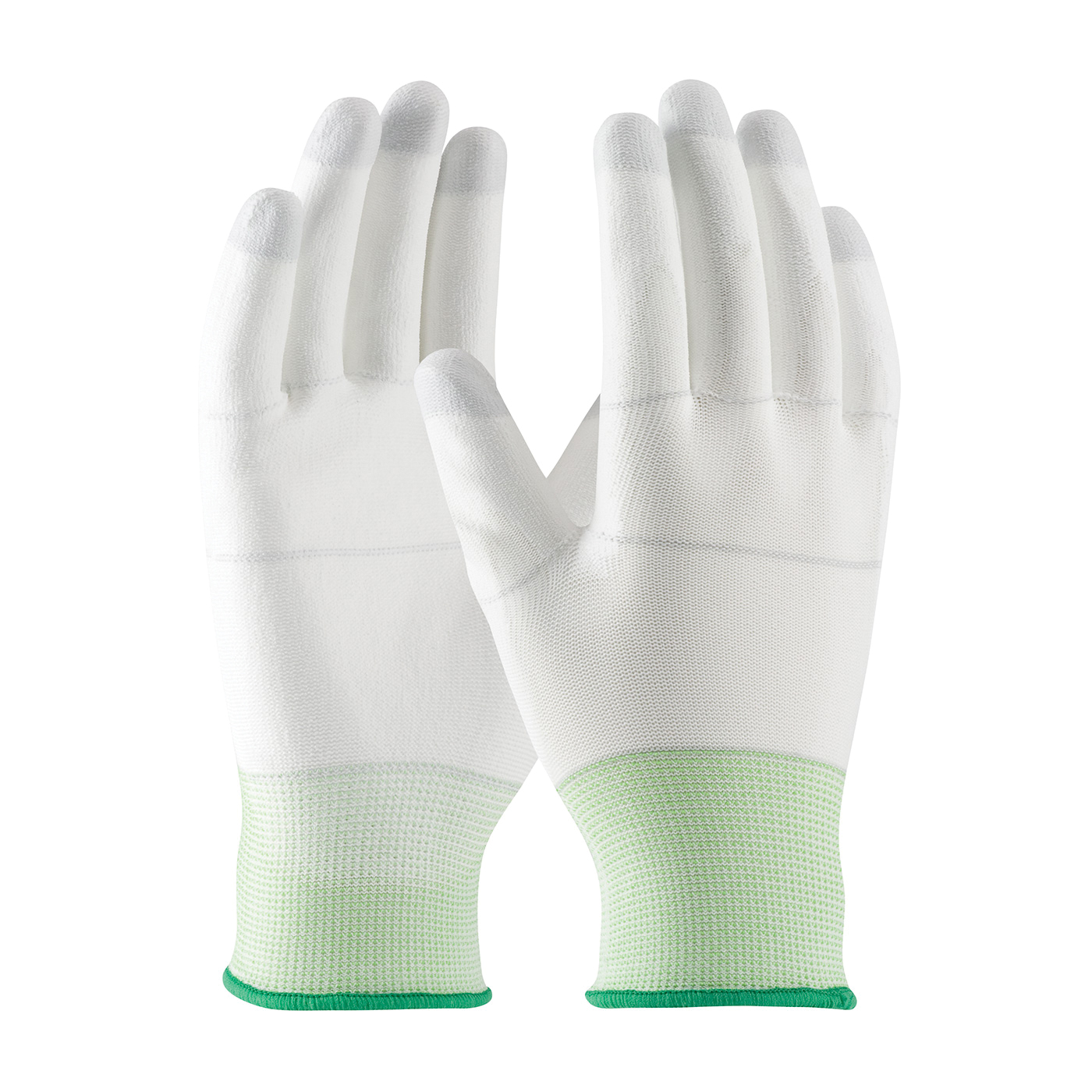 PIP® CleanTeam® 40-C125/XXL General Purpose Gloves, Coated/Clean Environment, Full-Finger Style, 2XL, Polyurethane Palm, Nylon, White, Knit Wrist Cuff, Polyurethane Coating, Resists: Abrasion, Puncture and Water, Nylon Lining
