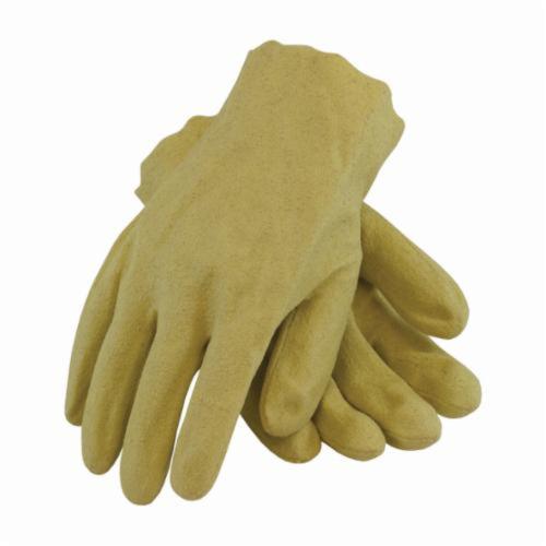PIP® 59-2515 General Purpose Gloves, Coated/Work, Vinyl Palm, Vinyl, Yellow, Slip-On Cuff, Textured Vinyl Coating, Resists: Liquid and Oil, Cotton Interlock Lining, Full Finger