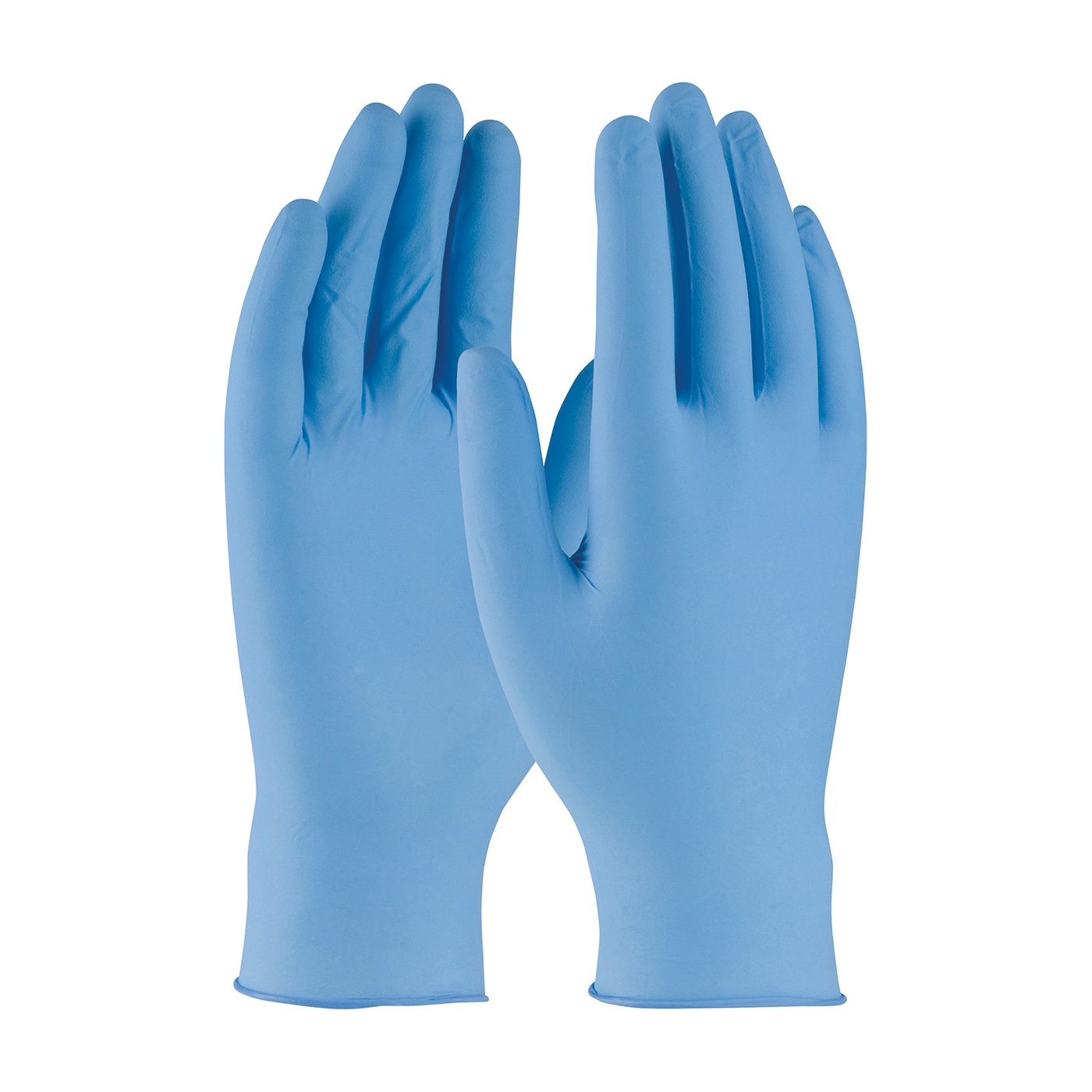 PIP® Ambi-dex® Turbo 63-332PF/S Disposable Gloves, S, Nitrile, Blue, 9.4 in L, Non-Powdered, Textured Grip, 5 mil THK, Application Type: Industrial Grade, Ambidextrous Hand